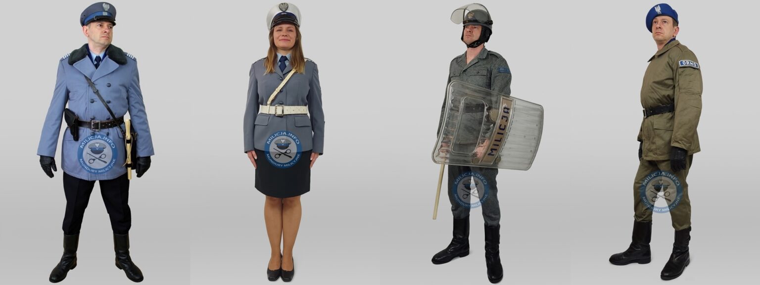 Mundury milicyjne w Piastowie pod Warszawą